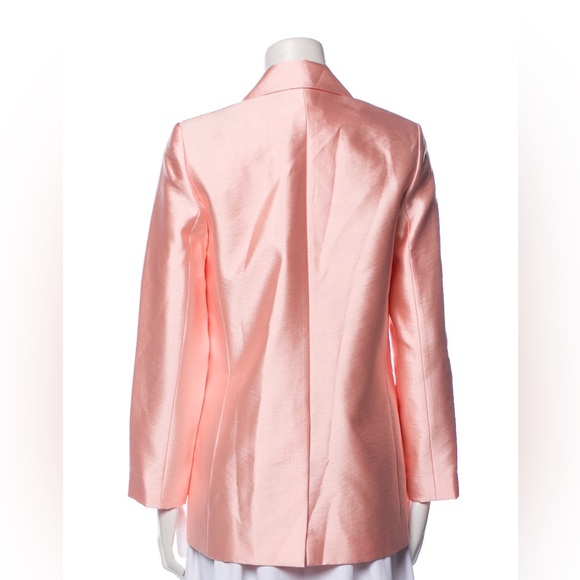 MAJE Vasila Double-breasted Satin Blazer in Pink Size 36 - Picture 15 of 16